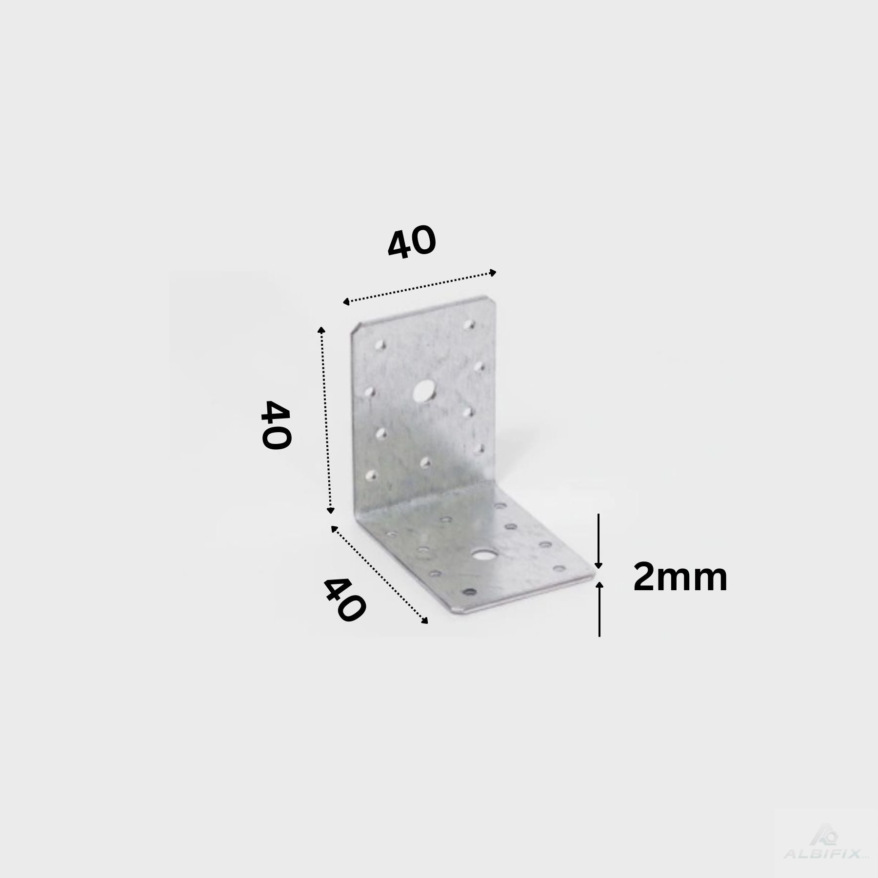 Coltar lemn neranforsat 40x40x40 grosime 2mm - 50 buc/cutie