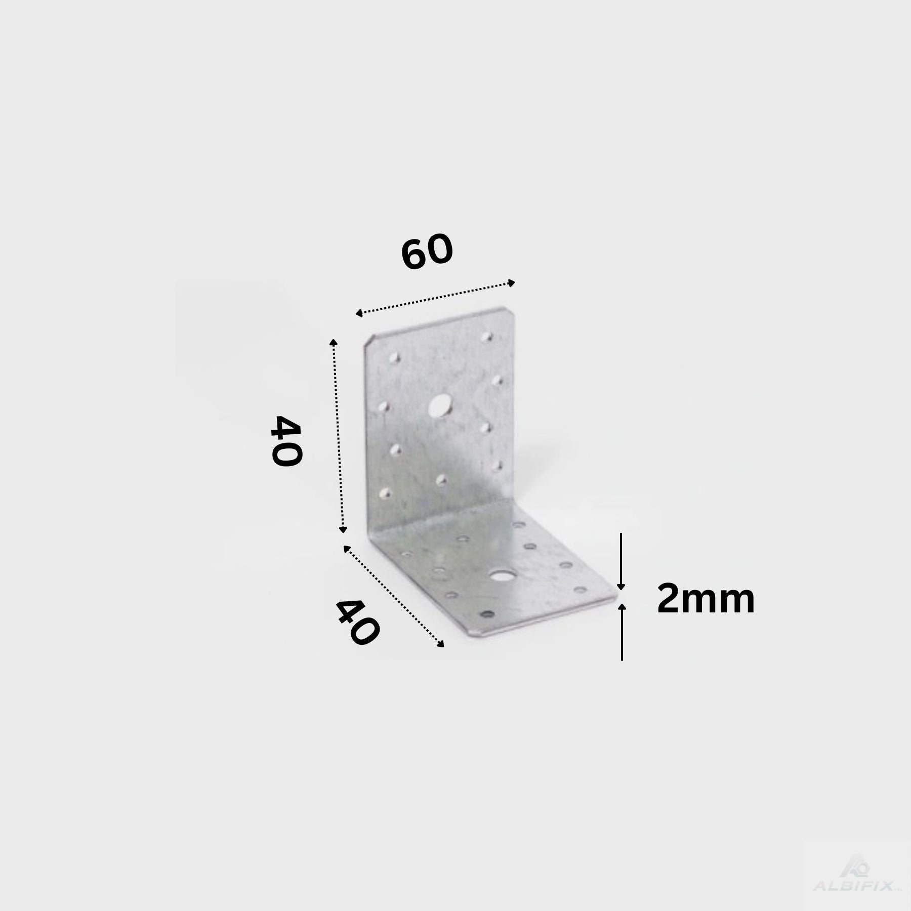 Coltar lemn neranforsat 40x40x60 grosime 2mm - 50 buc/cutie
