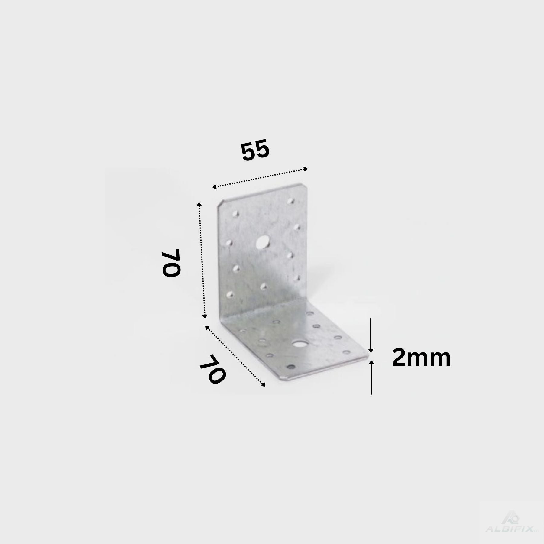 Coltar lemn neranforsat 70x70x55 grosime 2mm - 50 buc/cutie