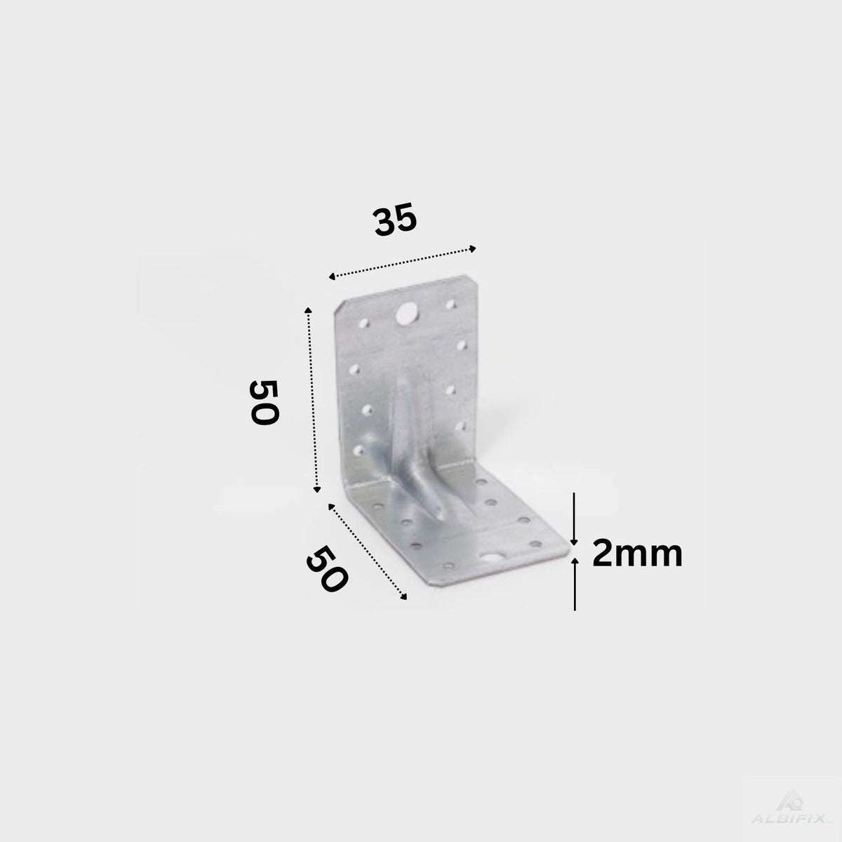 Coltar lemn ranforsat 50x50x35 grosime 2mm - 50 buc/cutie
