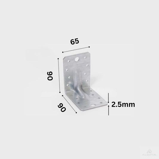 Coltar lemn ranforsat 90x90x65 grosime 2.5mm - 20 buc/cutie