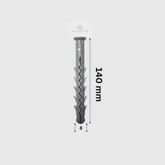 Diblu fixari grele 8x140 mm cu aripi 50 buc/cutie