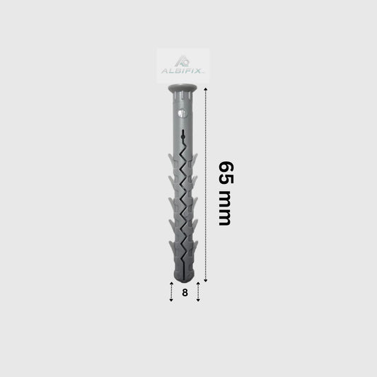 Diblu fixari grele 8x65 mm cu aripi 50 buc/cutie