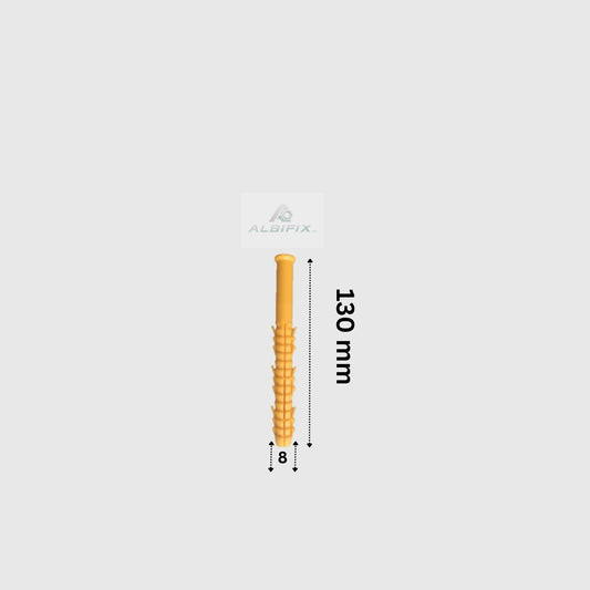 Diblu galben 8x130 mm 100 buc/cutie