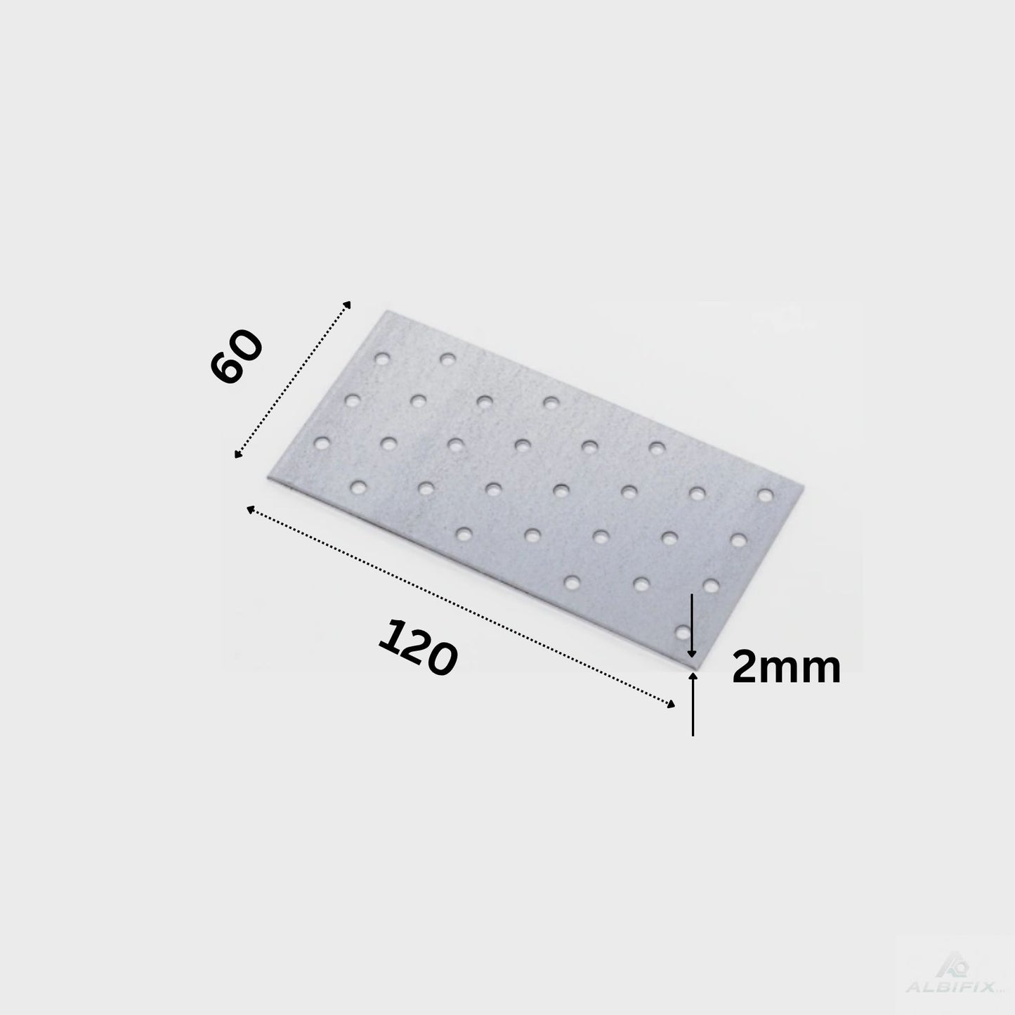 Placa perforata 60x120 grosime 2mm - 10 buc/bax