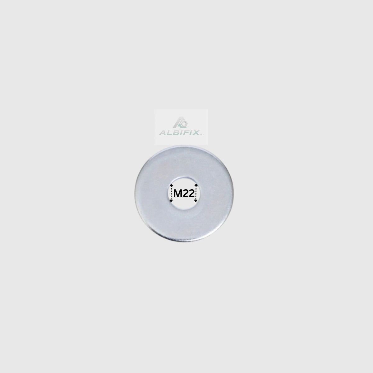Saiba plata lata M22 mm DIN440 zincata 50 buc/cutie