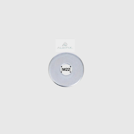 Saiba plata lata M22 mm DIN440 zincata 50 buc/cutie